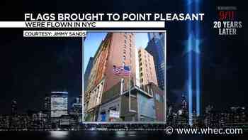Flags flown across from World Trade Center site headed to Point Pleasant Fire Department for ceremony
