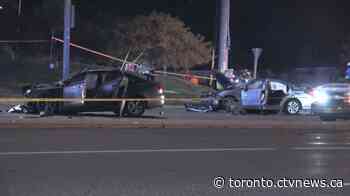Man dead, 3 others injured after two-vehicle collision in Mississauga