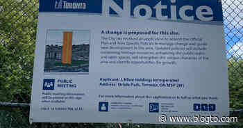 Fake development sign trolls area with giant tower in middle of Toronto park - blogTO
