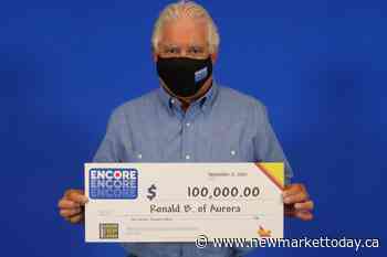'Maybe I will even treat myself to business class': Aurora man plans to travel with $100K Encore win - NewmarketToday.ca