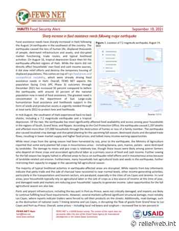 Haiti Food Security Alert September 10, 2021 - Haiti - ReliefWeb