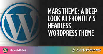 Mars Theme: A Deep Look at Frontity’s Headless WordPress Theme