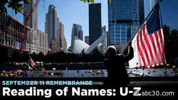 September 11: Reading of the Names - U through Z