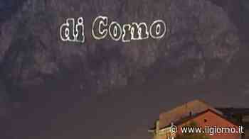 Misteriosa scritta luminosa su Lecco: ''Questa montagna fa parte della provincia di Como'' - IL GIORNO