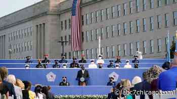 Defense Secretary Lloyd Austin remembers 'fallen teammates' 20 years after Sept. 11 attack at Pentagon - WLS-TV