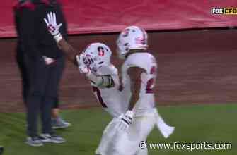 Kyu Blu Kelly picks off Kedon Slovis and returns it for a TD as Stanford extends lead over USC to 28-13