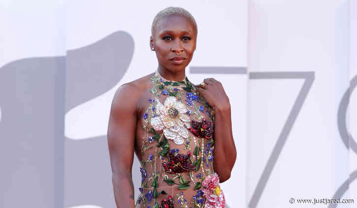 Cynthia Erivo Wears Sheer Floral Gown at Closing Ceremony of Venice Film Festival 2021