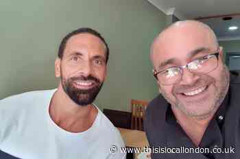Rio Ferdinand visits Mega Café Beckenham for breakfast