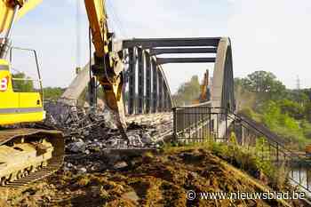 Nostalgische brug Tervant net op Monumentendag afgebroken: “In zomer 2022 nieuwe brug”