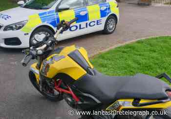 Motorcycle recovered in Padiham after causing disruption in early hours of morning