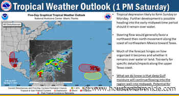 Tropical downpours could bring flash flooding to Houston area next week - Houston Chronicle