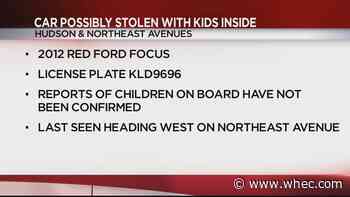 Rochester Police searching for stolen car that may have children inside
