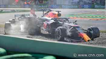Lewis Hamilton and Max Verstappen collide and are out of drama-filled Italian Grand Prix