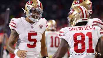 Trey Lance throws first touchdown of 49ers' season