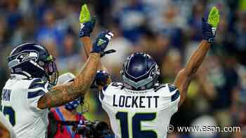 Russell Wilson cooking early, as Tyler Lockett reels in difficult catch for Seattle Seahawks' first score