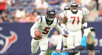 Texans intercept Trevor Lawrence three times, blowout Jaguars