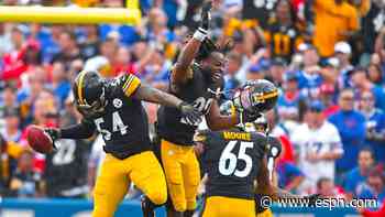 Steelers' Ulysees Gilbert III scores TD off blocked punt in big fourth quarter vs. Bills
