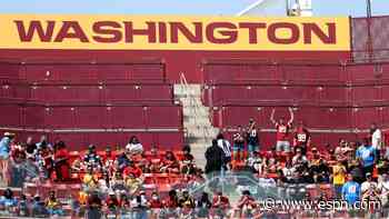 Pipe bursts overhead at FedEx Field, soaking Washington Football Team fans
