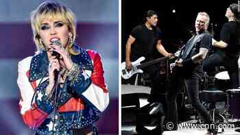 Miley Cyrus teams up with rock legends for an epic cover