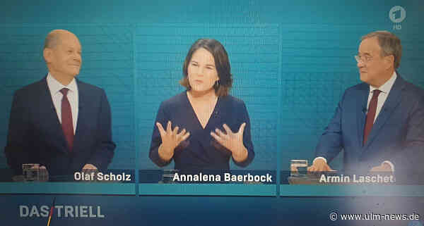 Zweites Triell: Olaf Scholz hält seine Werte - Annalena Baerbock und Armin Laschet überzeugen bislang Unentschlossene