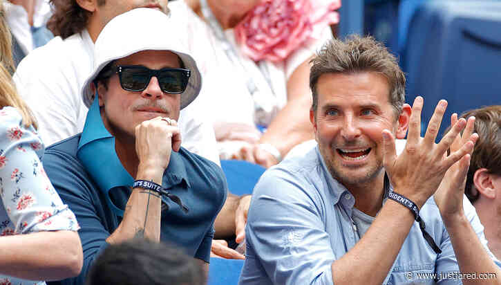 Brad Pitt & Bradley Cooper Went to the U.S. Open Finals Together - And Joined Another Oscar Winner!