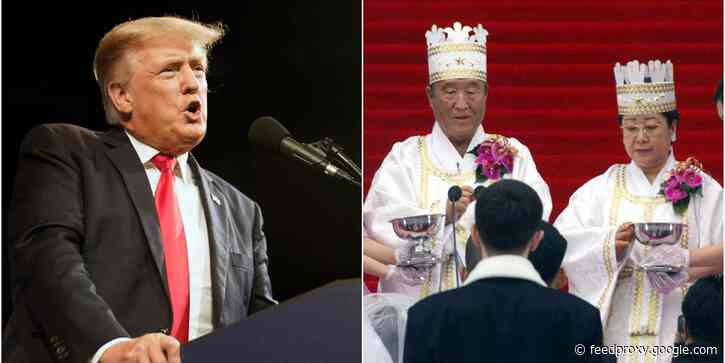 Donald Trump spoke at a 9/11 'Moonies' conference organized by the widow of Reverend Sun Myung Moon, praising the controversial Unification Church