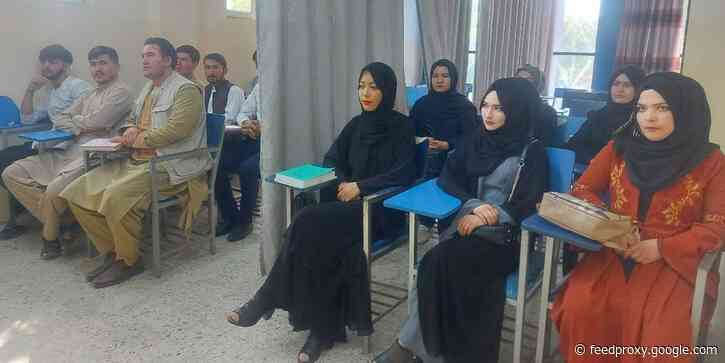 The Taliban says women in Afghanistan can study at universities apart from men and must wear Islamic dress