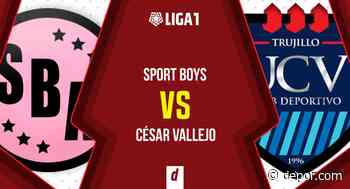 Sport Boys vs. César Vallejo EN VIVO: juegan este lunes vía GOLPERU por la Liga 1 - Diario Depor