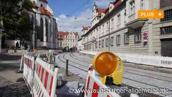 Baustelle in Augsburger Domkurve: Autofahrer brauchen noch Geduld