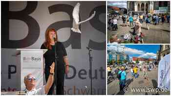 Die Basis in Ulm: Wahlkampf auf dem Münsterplatz: So lief die Veranstaltung der „Basis“ - SWP