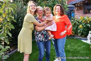 Familie viert viergeslacht met vertraging