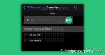 WhatsApp for iOS to add voice message transcription feature