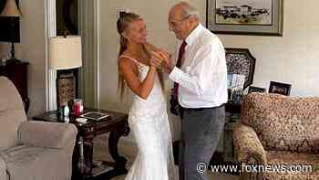Bride flies 800 miles to share 'first dance' with 94-year-old grandpa