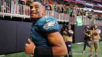 Jalen Hurts' statement game offers Eagles hope: 'He's the leader'