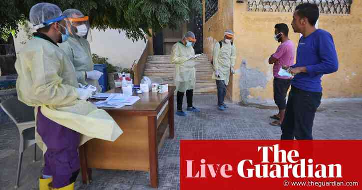 Covid live: UK and EU urged to stop blocking vaccine patent waiver; ‘sudden and severe wave’ in Syria’s Idlib