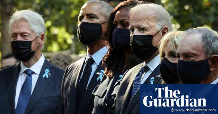 9/11 anniversary: bell tolls and then silence as New York marks 20 years since attacks – video
