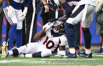 Jerry Jeudy out 4-6 weeks with high-ankle sprain