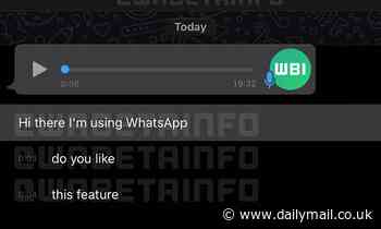 WhatsApp is working on transcription feature for voice messages but the calls will be sent to Apple