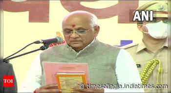 First time MLA Patel sworn in as 17th Gujarat CM