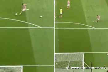 Watch Bruno Fernandes show up Cristiano Ronaldo during free-kick practice in unseen footage before Man Utd... - The Sun