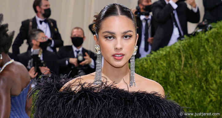 Olivia Rodrigo Rocks Sheer & Feathered Jumpsuit to Met Gala 2021