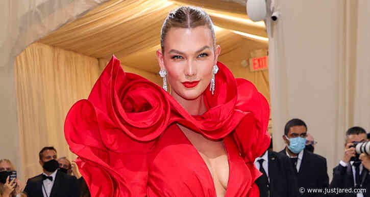 Karlie Kloss Goes Red Hot for Met Gala 2021