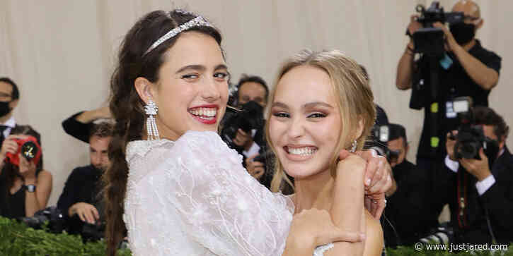 Lily-Rose Depp & Margaret Qualley Share a Sweet Moment Together at the Met Gala 2021