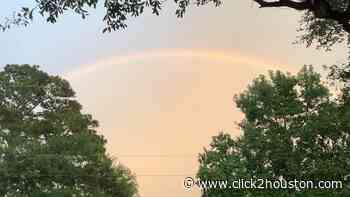 MASSIVE RAINBOW: Did you see the stunning rainbow stretching across Houston ahead of Nicholas' landfall? - KPRC Click2Houston