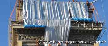 Bekanntes Bauwerk mit Stoff verhüllt - Berchtesgadener Anzeiger