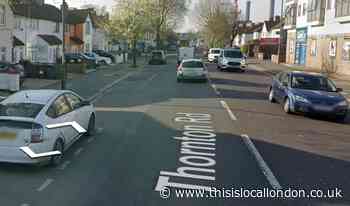 Thornton Road Croydon crash: Man and child taken to hospital