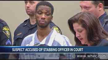 Man accused of stabbing RPD officer multiple times appears in court