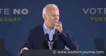 Watch: Biden's Ugly Coughing Repeatedly Interrupts Entire Speech Rallying for Gavin Newsom