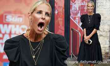 Ulrika Jonsson puts on a VERY animated display at the Who Cares Wins awards