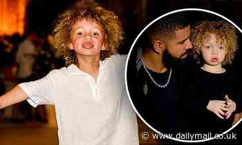 Drake shares a playful post of son Adonis, three, sticking out his tongue: 'I feel you kid'
